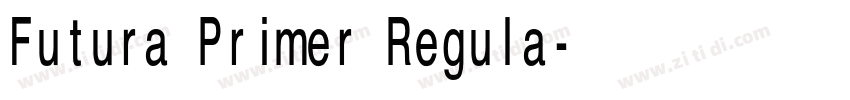 Futura Primer Regula字体转换